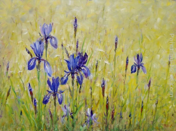 Ioan Popei Landscape with Irises